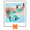 (Bad)speelgoed clowns vis turquoise